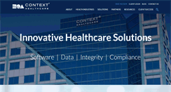 Desktop Screenshot of context4healthcare.com